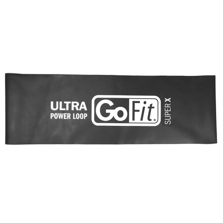 Gofit Single Ultra Power Loop (Black, Super X, 25 Pounds) GF-SUPL-SX